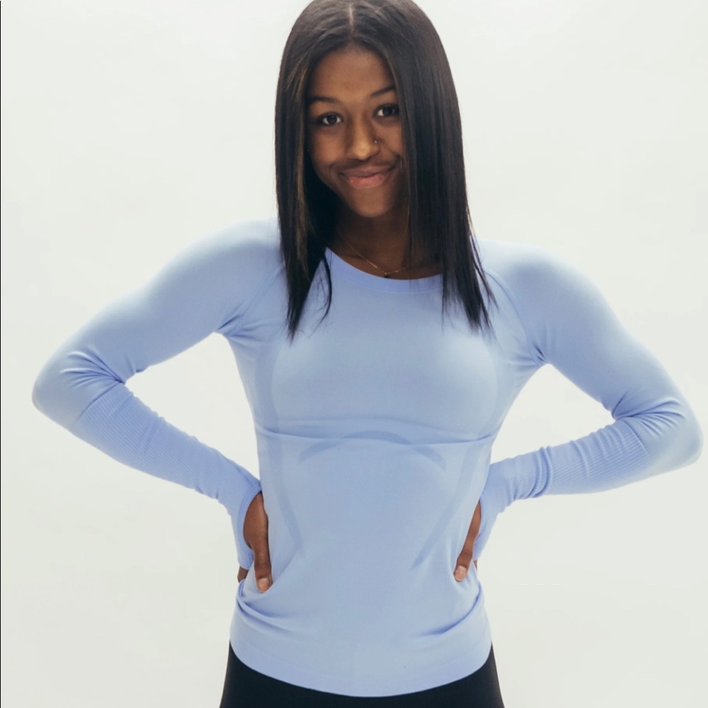 P’tula ReEnergized Seamless LS- Sky Blue